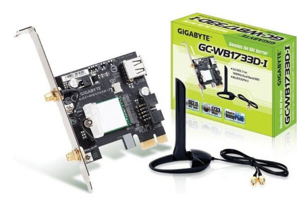 Gigabyte GC-WB1733D-I - WirelessAC + Bluetooth 5 PCIe-Adapter