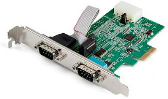 StarTech.com Startech PEX2S953 - Serielle PCIe RS232-Adapterkarte mit 2 Anschlüssen - 16950 UART - 256-Byte-FIFO-Cache