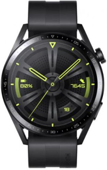 Huawei Watch GT3 - Smartwatch / 46mm - Fluorel Strap Black