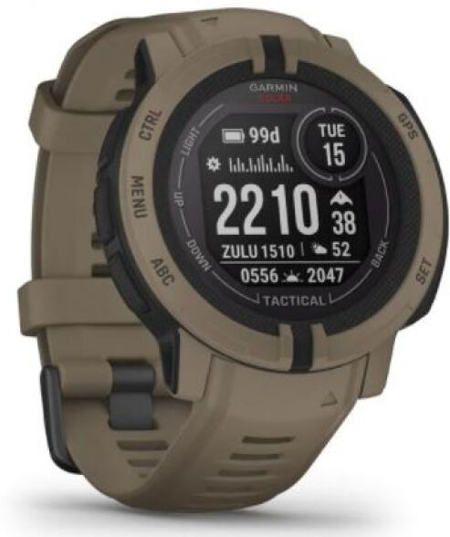 Garmin Instinct 2 Solar Tactical Edition - Sportuhr / 45mm Gehäuse - coyote tan, Tactical