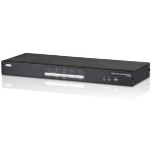 Aten CS1644A-AT-G - USB-KVMP-Umschalter (Switch), 4-fach, Dual-DVI (DVI-I - Dual Link), USB 2.0, Audio