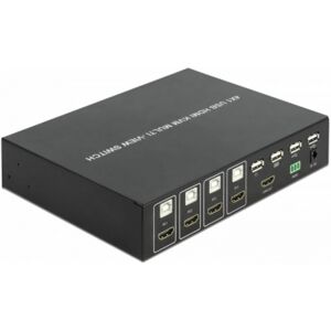 DeLock 11488 - KVM 4 in 1 Multiview Switch 4 x HDMI mit USB 2.0