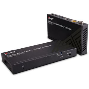 Lindy 39384 - 150m Cat.6 HDBaseT KVM Extender, HDMI 4K60, USB 2.0 & IR