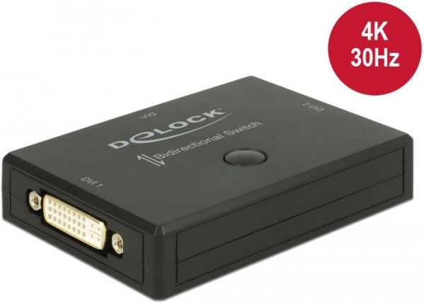 DeLock 18751 - DVI 2 - 1 Umschalter bidirektional 4K 30 Hz