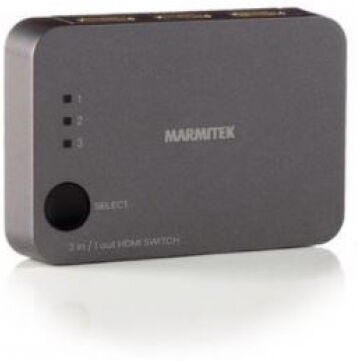 Marmitek Connect 310 UHD 2.0 - 4K HDMI Switch - 3 In / 1 Out