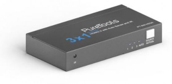 PureLink PureTools PT-SW-HD3A - 3x1 4K 18Gbps HDMI Switcher mit Auto Sense