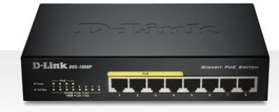 D-Link DGS-1008P/E - Gigabit Switch PoE - 8-Port