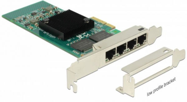 DeLock 89946 - PCI Express Karte > 4 x Gigabit LAN