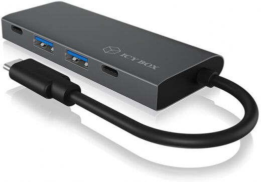 Icy Box IB-HUB1428-C31 - 4 Port USB 3.1 (Gen 2) Type-C Hub