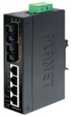 Planet ISW-621TS15 - IP30 Slim Type 4-P Industrial Ethernet Switch + 2-Port