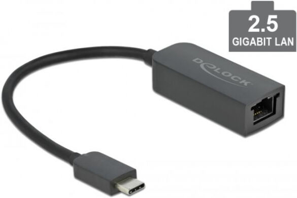 DeLock 66646 - Adapter USB Type-C Stecker zu 2,5 Gigabit LAN kompakt