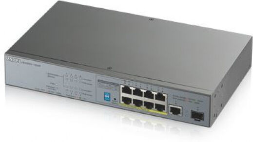 Zyxel GS1300-10HP - Unmanaged Surveillance-Switch PoE+ (8x 100/1000 PoE, 1x GbE-Uplink, 1x SFP)