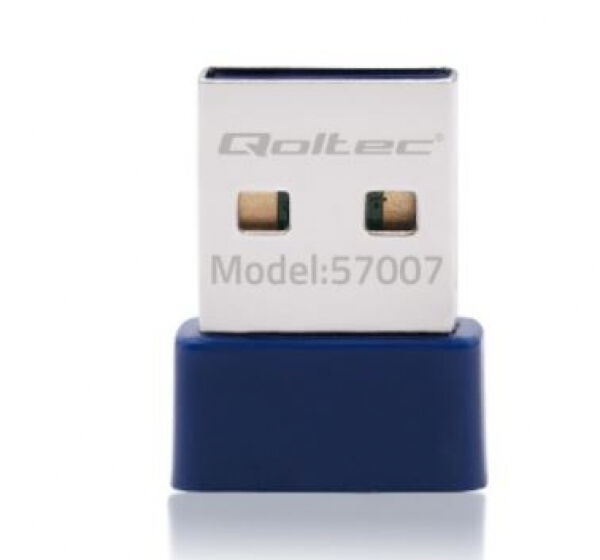 Qoltec 57007 - Mini Bluetooth 4.0 + WirelessN Adapter