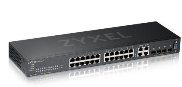 Zyxel GS2220-28 - 28-Port-GbE-Switch, Layer 2 Managed, 24x GbE RJ-45 Ports, 4x GbE Combo-Port