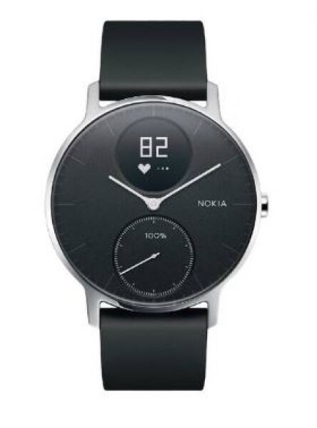 Nokia Steel HR 36mm - Smartwatch Silber/Schwarz