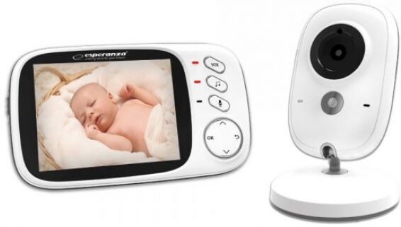 Esperanza EHM002 - LCD-Babyphone 3.2 Zoll - Weiss