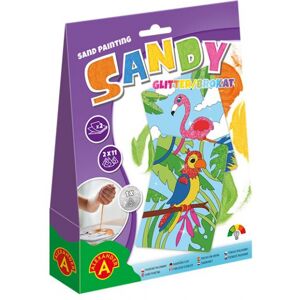 ALEXANDER - Sandy GLITTER Papagei und Flamingo (3er Set)