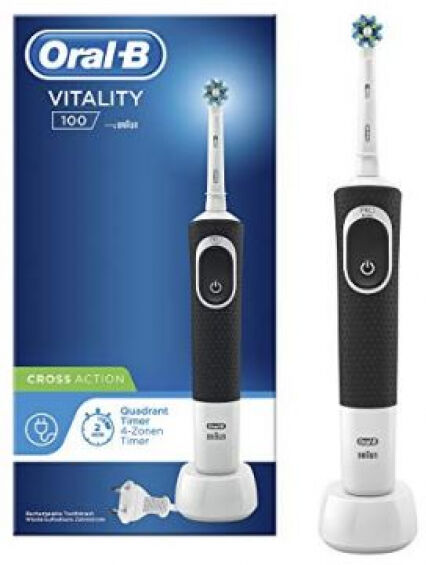 Braun Oral-B Vitality 100 CrossAction - Schwarz/Weiss