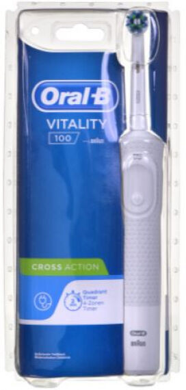 Oral-B Vitality 100 CrossAction - Elektrische Zahnbürste - Weiss