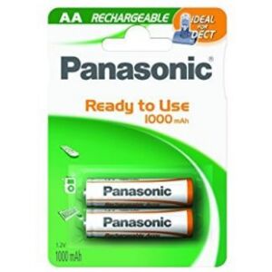 Panasonic Akku NiMH Mignon AAA 1000 mAh Ready to Use DECT - 2er Pack