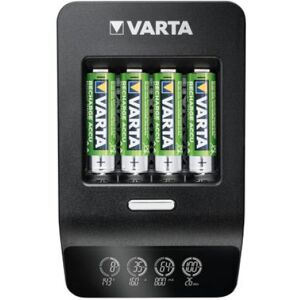 Varta LCD Ultra Fast Charger+ inkl. 4 Akkus 2100 mAh AA + 12V