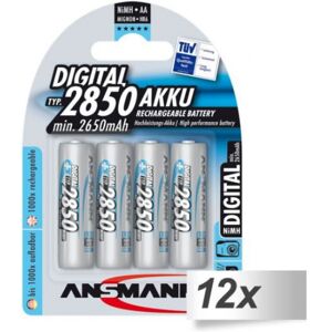 Ansmann NiMH Akku 2850 Mignon AA 2650 mAh DIGITAL - 12x4er Pack