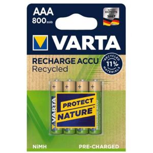 Varta RECHARGE ACCU Recycled 800 mAH AAA Micro NiMH - 10x4er Pack