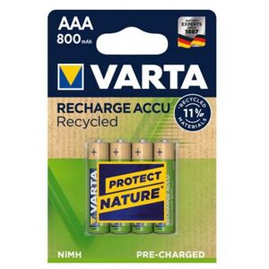 Varta RECHARGE ACCU Recycled 800 mAH AAA Micro NiMH - 10x4er Pack