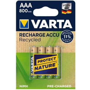 Varta RECHARGE ACCU Recycled 800 mAH AAA Micro NiMH - 10x4er Set