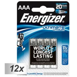 Energizer Ultimate Lithium Micro AAA LR 03 1,5V - 12x4er