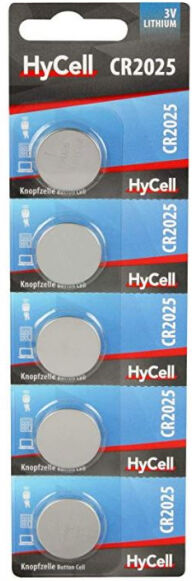 HyCell Lithium Knopfzelle CR2025 - 5er Pack