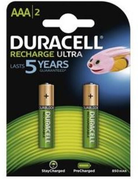 Duracell Recharge Ultra / AAA / HR03 / 850mAh - 2er Pack