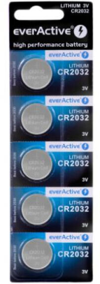 Divers EverActive CR2032 Batterie / 3V - 5er Pack