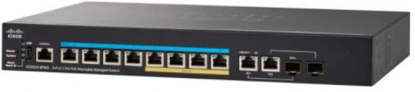 Cisco Systems Small Business PoE+ Switch - 8-Port / 2xSFP / 240 Watt