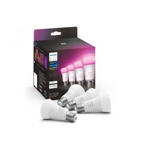 Divers Philips Hue Leuchtmittel White & Color Ambiance, E27, 4 Stück, Bluetooth / E27 Viererpack 4x570lm 60W / Thema: Intelligente Beleuchtung