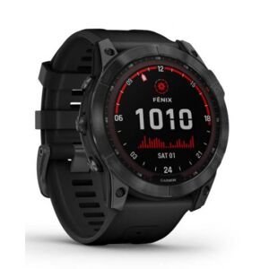 Garmin fenix 7X Solar - Sportuhr / 51mm Gehäuse - Schiefergrau / Schwarzes Armband