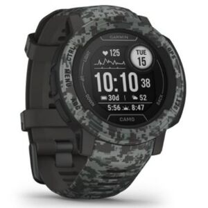 Garmin Instinct 2 Camo Edition - Sportuhr / 45mm Gehäuse - graphite Camo, Nylon Band