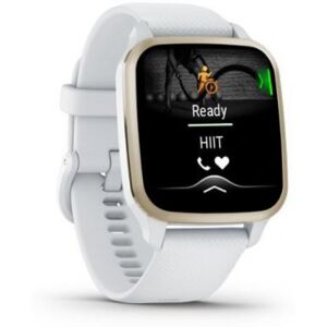 Garmin Venu Sq2 - GPS-Sportuhr - Weiss/Cremegold