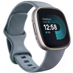 Fitbit Versa 4 - GPS-Sportuhr - Waterfall Blue/Platinum