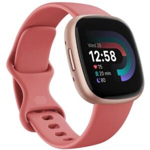 Fitbit Versa 4 - GPS-Sportuhr - Pink Sand/Copper Rose