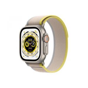 Apple Watch Ultra LTE 49mm Titanium Trail Loop gelb/beige S/M