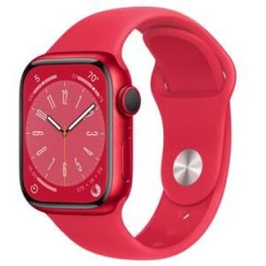 Apple Watch S8 Alu 41mm RD MNP73FD/A / rot, 41 mm, Sportarmband, Aluminium-Gehäuse