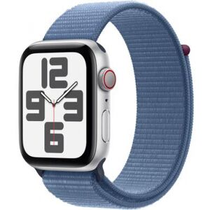 Apple Watch SE (2023) (silber/blau, 44 mm, Sport Loop, Aluminium, Cellular)