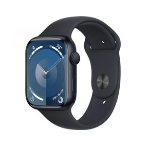 Apple Watch Series 9 (dunkelblau/dunkelblau, Aluminium, 45 mm, Sportarmband)