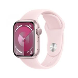 Apple Watch Series 9 (rosa/rosé, Aluminium, 41 mm, Sportarmband)