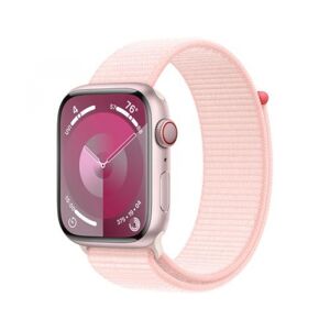Apple Watch Series 9 (roségold/rosé, Aluminium, 45 mm, Sport Loop, Cellular)