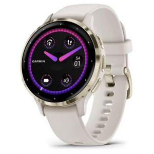 Garmin Venu 3S - Smartwatch - Elfenbein / Softgold