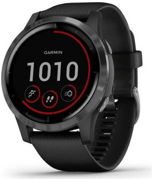 Garmin vivoactive 4 - Sportuhr - Schwarz/Schiefergrau