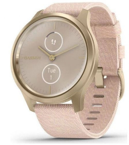 Garmin vivomove Style - Aktivitäts-Tracker - Weiss Gold/Rosa