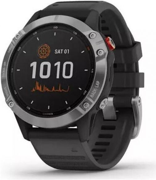 Garmin fenix 6 Solar - Sportuhr - Silber/Schwarz